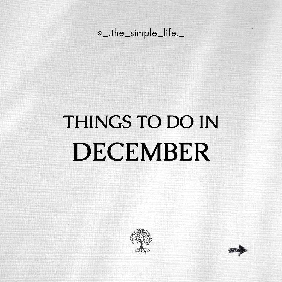 Things to do in December